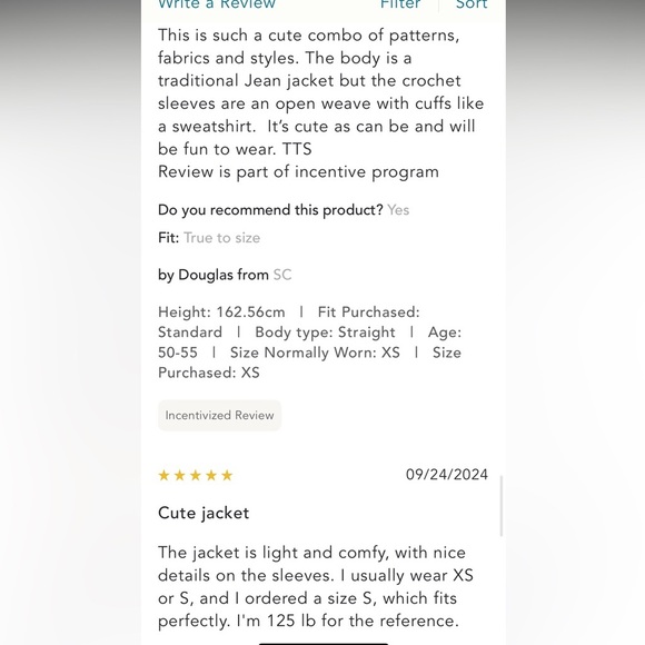 Anthropologie NWT Crochet-Sleeve Denim Jacket size S. - Picture 14 of 16